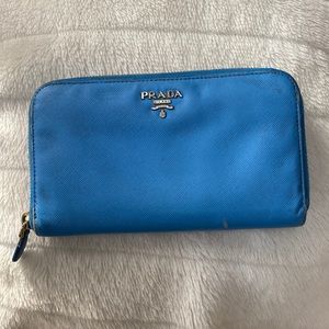 Prada Leather Zippy Wallet